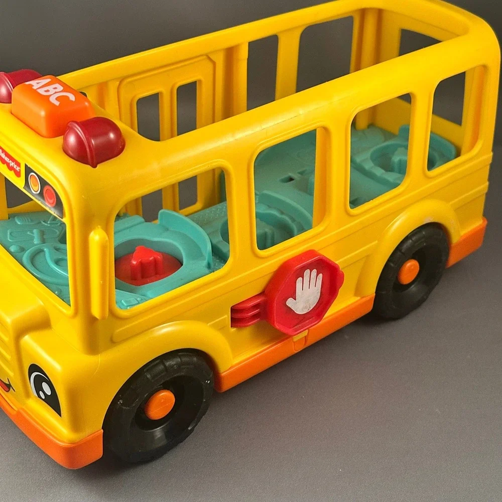 Fisher-Price Little People Sit with Me School Bus Yellow Musical‎ Toy Works